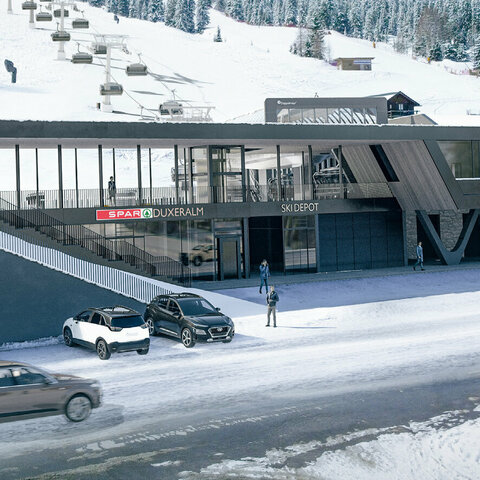 Blick auf die Talstation