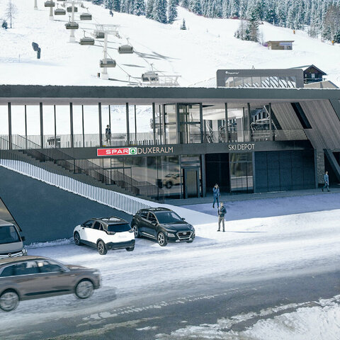 Blick auf die Talstation