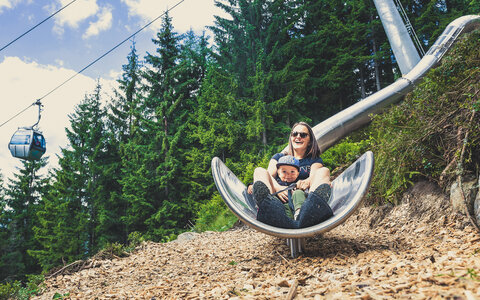 Glijbaanpad op de Wildkogel