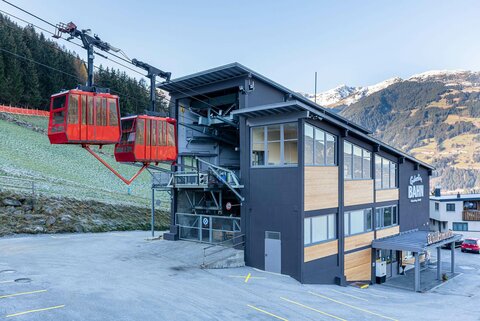 Die Talstation der Gerlossteinbahn