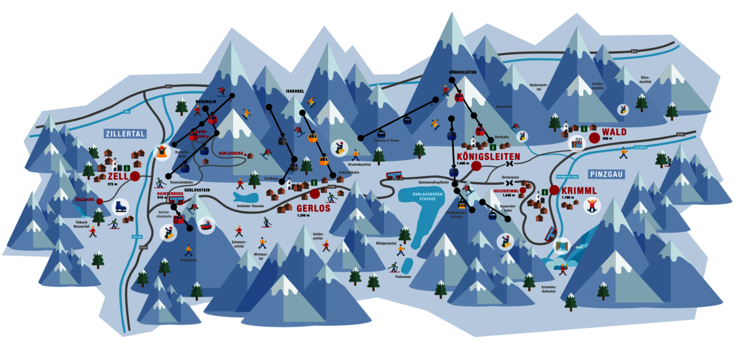 Animierte Karte Winter