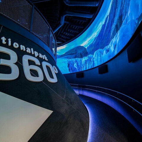 Blick in das Nationalparkzentrum