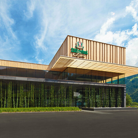 Blick von außen auf das Braukunsthaus