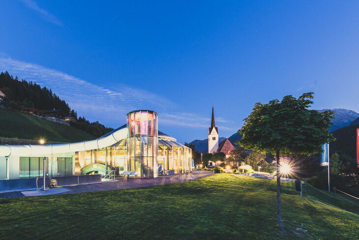 Blick auf das Kristallbad 